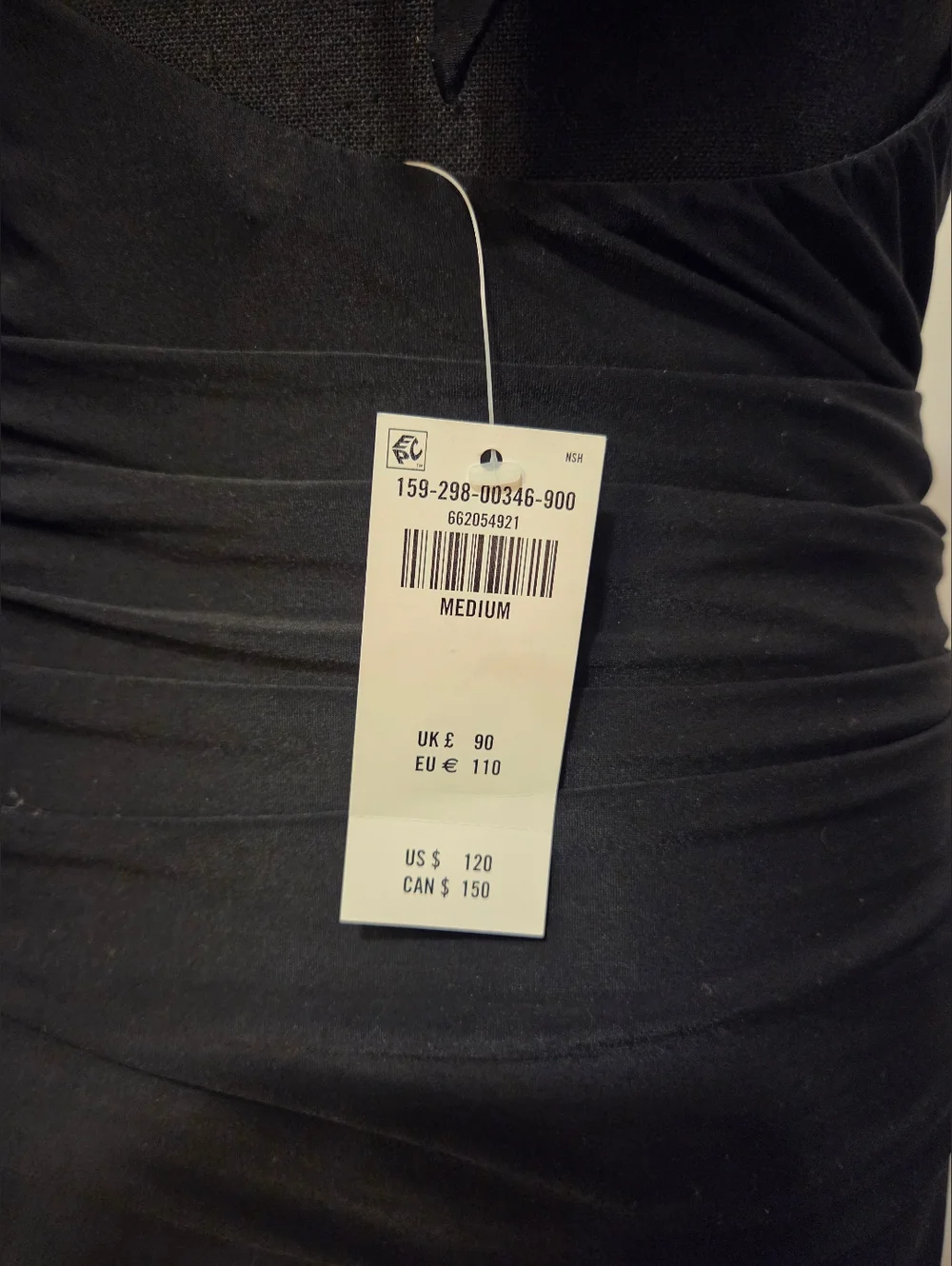 Abercrombie & Fitch Black Knot-Front Maxi Dress Halter NWT Sz M